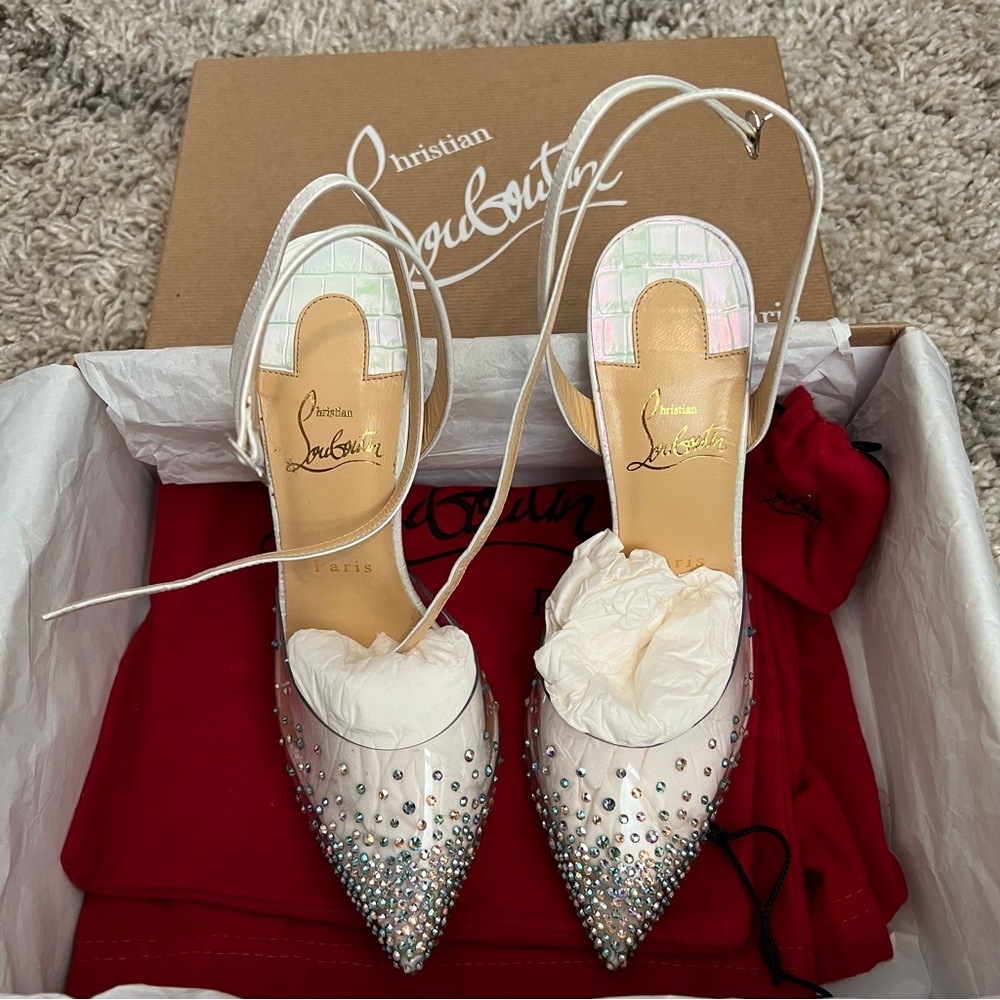 Brand New! Authentic Christian Louboutins. Spikaqueen size 38.